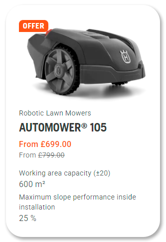 Find out more - Husqvarna Automower 105