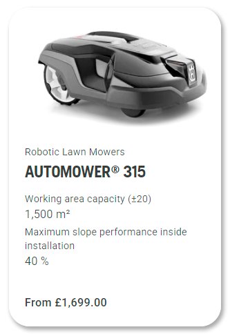 Find out more - Husqvarna Automower 315